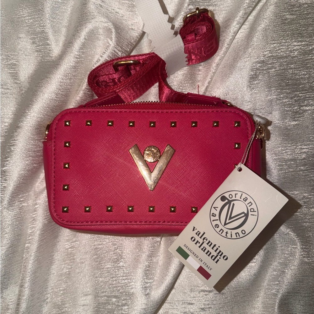 Valentino Orlandi Pink Studded Women's Bag